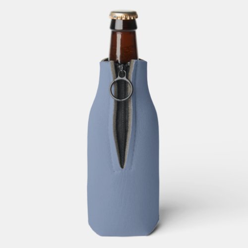 Simple solid color plain slate blue bottle cooler