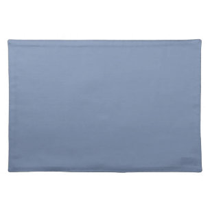 Simple solid color plain slate blue cloth placemat