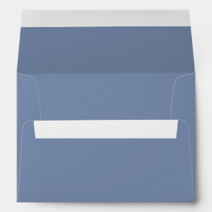 Simple solid color plain slate blue envelope