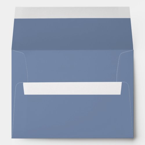 Simple solid color plain slate blue envelope