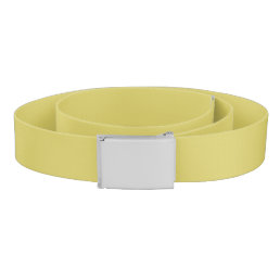 Simple solid color plain Yellow Acacia Belt