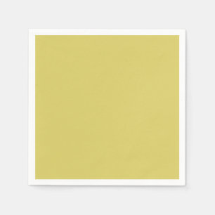 Simple solid color plain Yellow Acacia Napkins