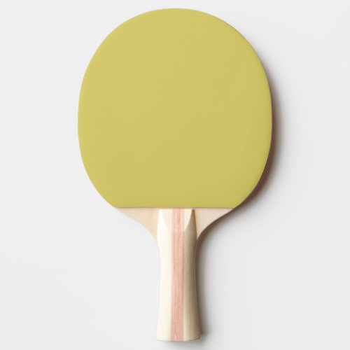 Simple solid color plain Yellow Acacia Ping Pong Paddle
