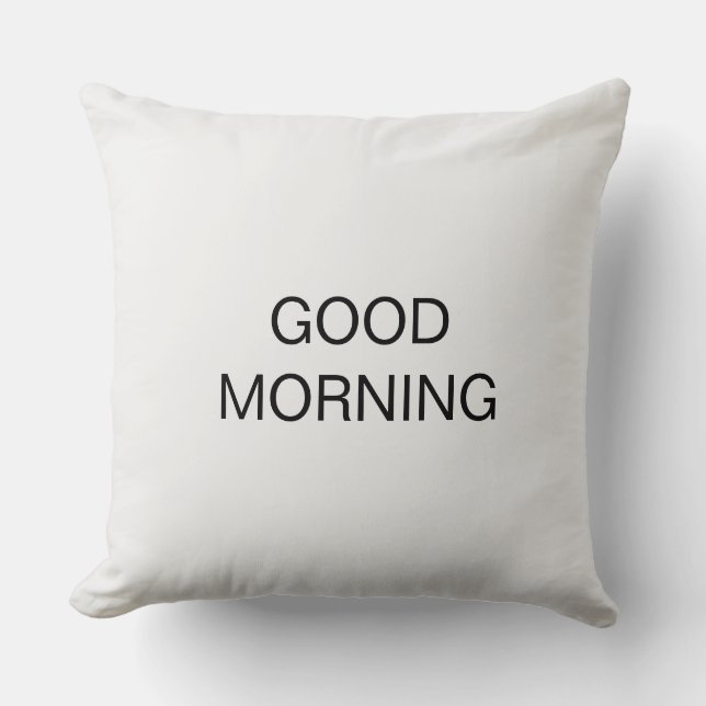 Simple Solid Color Throw Pillow (Front)