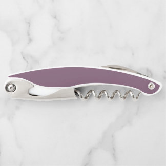 Simple solid dirty purple waiter's corkscrew