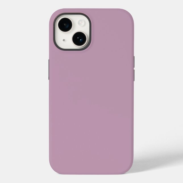 Simple solid mauve mist Case-Mate iPhone case (Back)