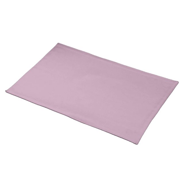 Simple solid mauve mist cloth placemat (On Table)