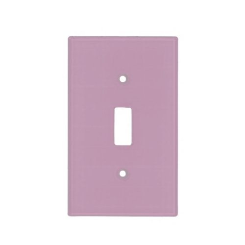 Simple solid mauve mist light switch cover
