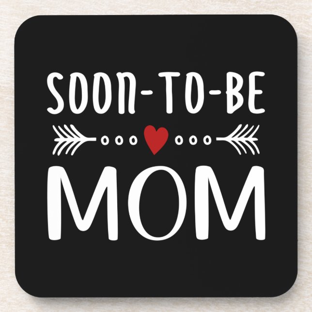 Simple Soon-to-be Mom Mother's Day | Coaster (Front)