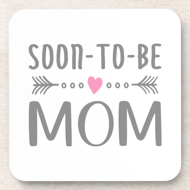 Simple Soon-to-be Mom Mother's Day | Coaster (Front)