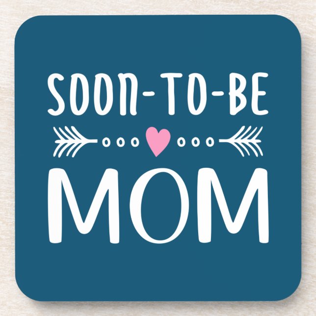 Simple Soon-to-be Mom Mother's Day | Coaster (Front)