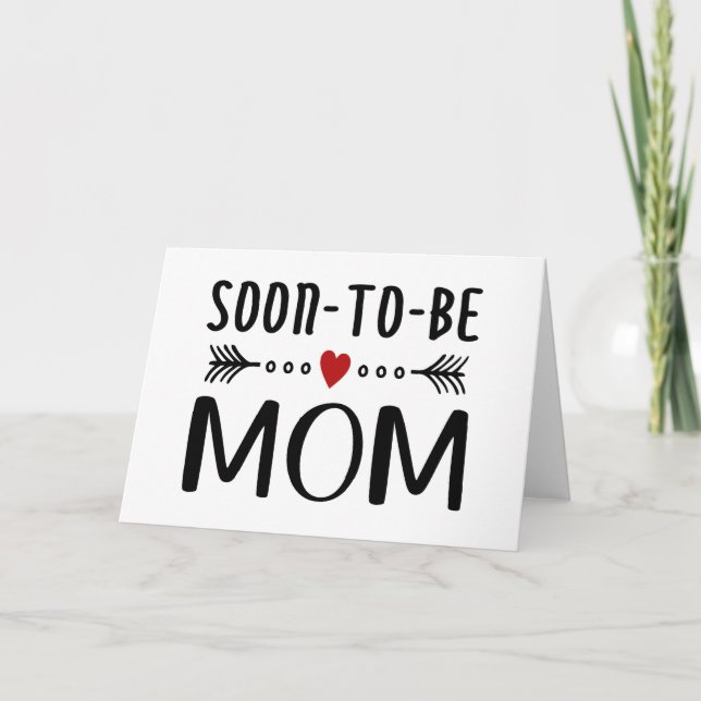 Simple Soon-to-be Mom Mother's Day | Greeting Card (Front)
