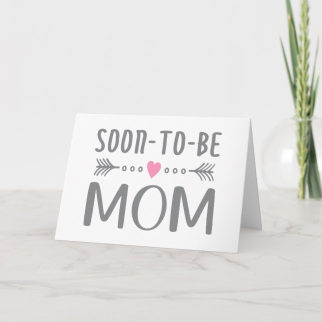 Simple Soon-to-be Mom Mother's Day | Greeting Card (Front)