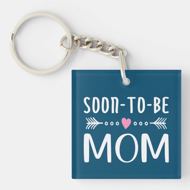 Simple Soon-to-be Mom Mother's Day | Keychain (Front)