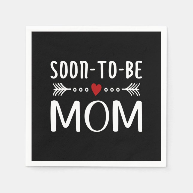 Simple Soon-to-be Mom Mother's Day | Paper Napkin (Front)