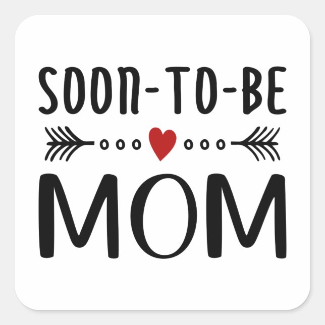 Simple Soon-to-be Mom Mother's Day | Sticker (Front)