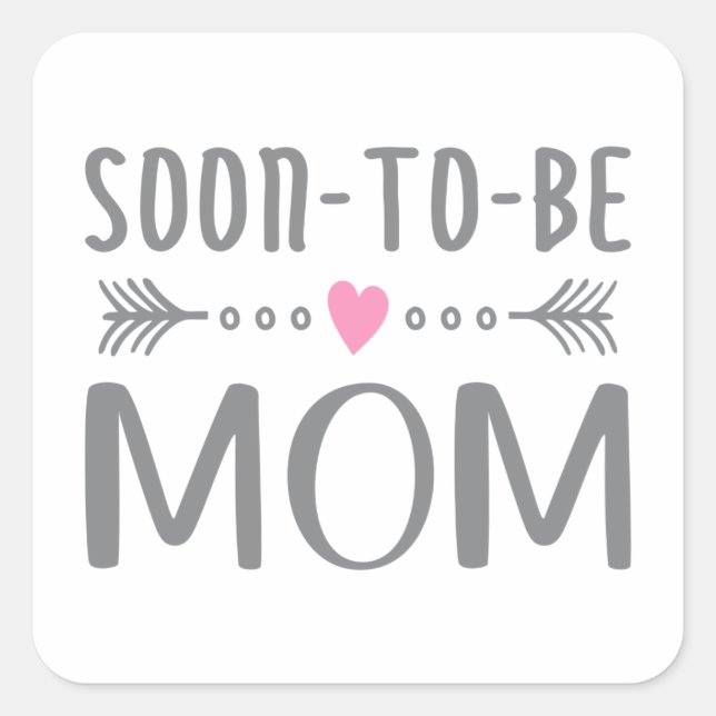 Simple Soon-to-be Mom Mother's Day | Sticker (Front)