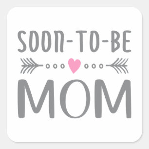 Simple Soon-to-be Mom Mother's Day Sticker