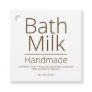 Simple Sophisticated Bath Milk Business Hobby Favor Tags