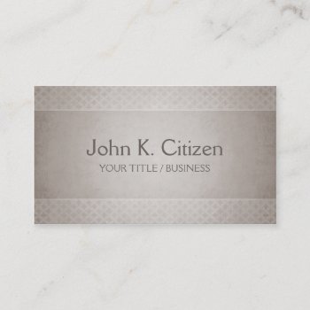 Simple Sophisticated Taupe Business Card by inkbrook at Zazzle