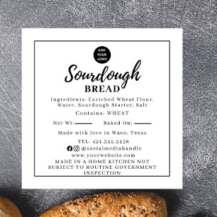 Simple Sourdough Ingredient Cottage Law Sticker