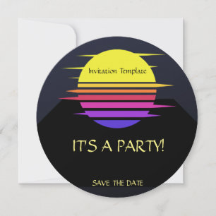 Simple Southwestern Sun Invitation