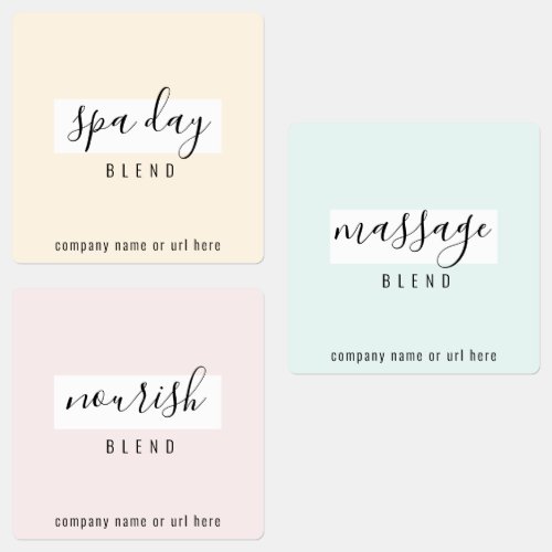 Simple Spa Essential Oil Roller Bottle Labels