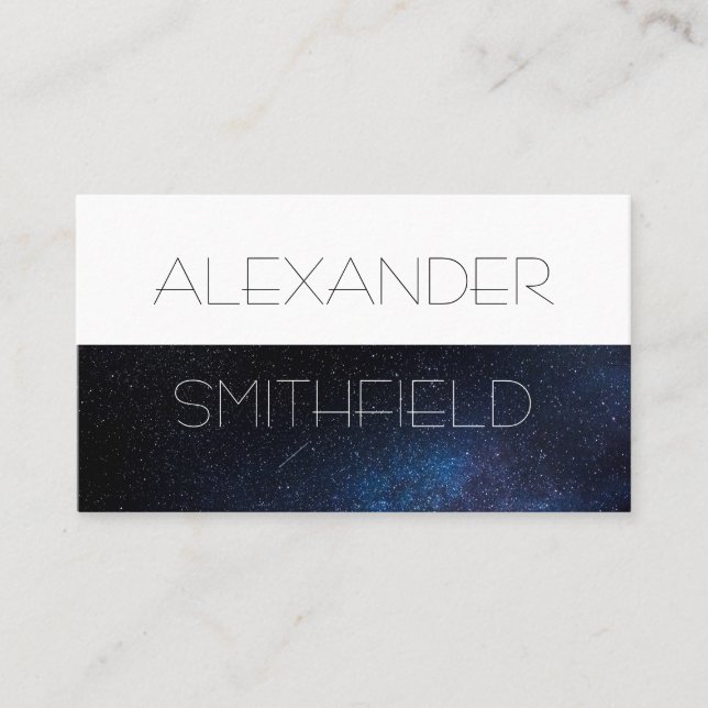 simple space business card (Front)