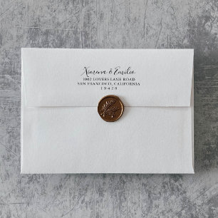 Simple Spanish Wedding Invitation Envelope