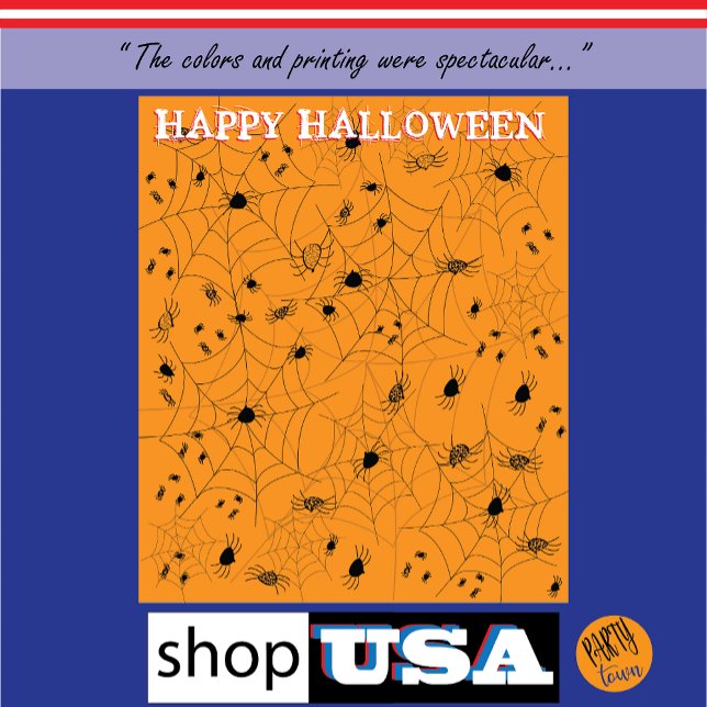 Simple Spider Kid Friendly Party Photo Backdrop  (shop now)