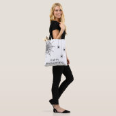 Simple Spiders And Spiderweb Happy Halloween Tote Bag (On Model)