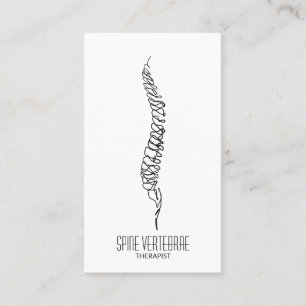 simple Spine vertebrae orthopedic doctor Business Card