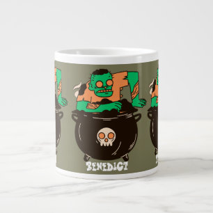 Simple Spooky Halloween Family Ghouls Zombie Giant Coffee Mug
