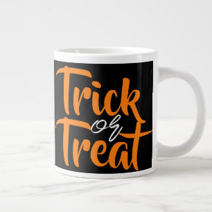 Simple Spooky Trick or Treat Halloween Family Giant Coffee Mug