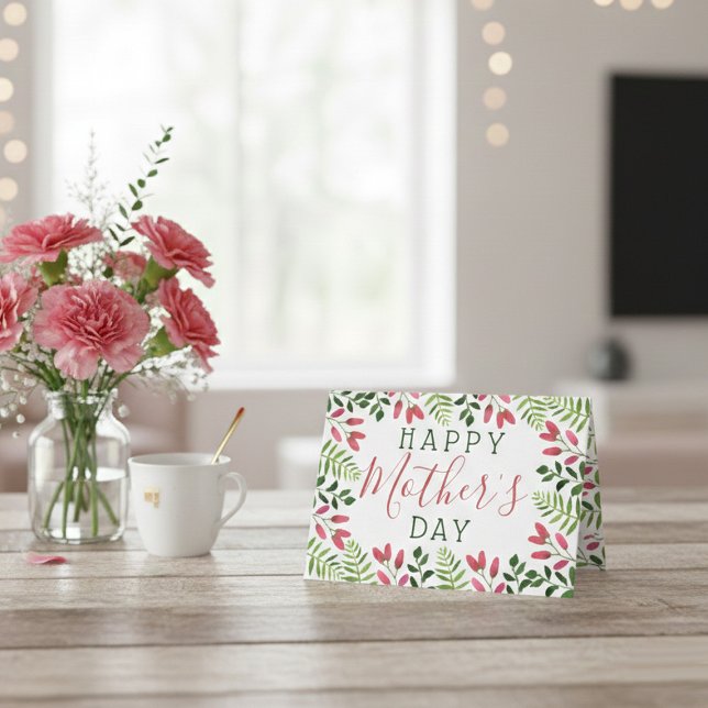 Simple Spring Blossom Happy Mother's Day Card (Creator Uploaded)