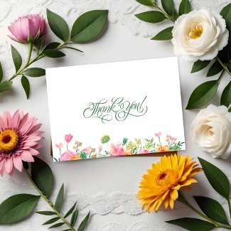 Simple Spring Floral Typography