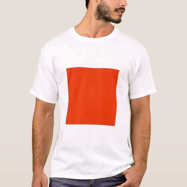 Simple Square - Brick Red T-Shirt (Front)