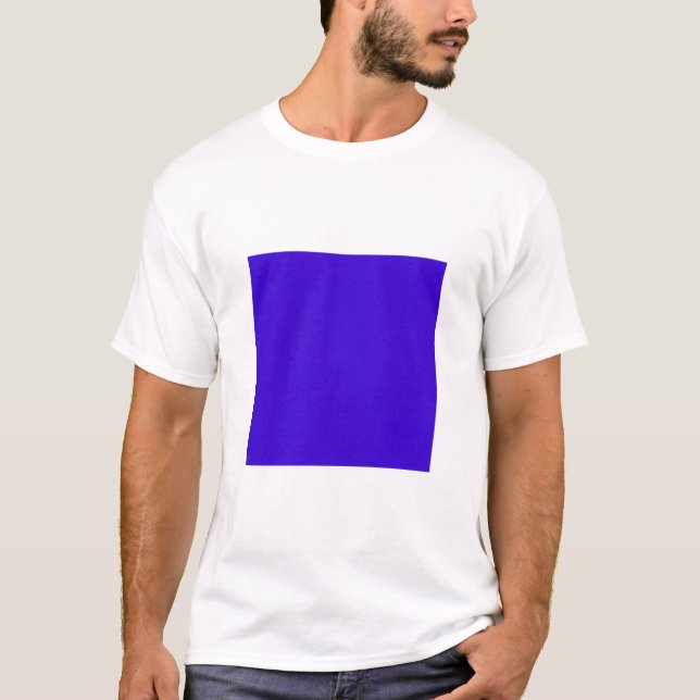 Simple Square - Deep Blue T-Shirt (Front)