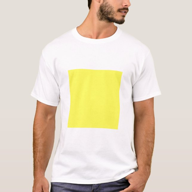 Simple Square - Light Yellow T-Shirt (Front)