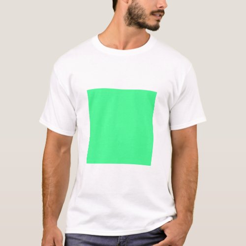 Simple Square _ Mint Green T_Shirt