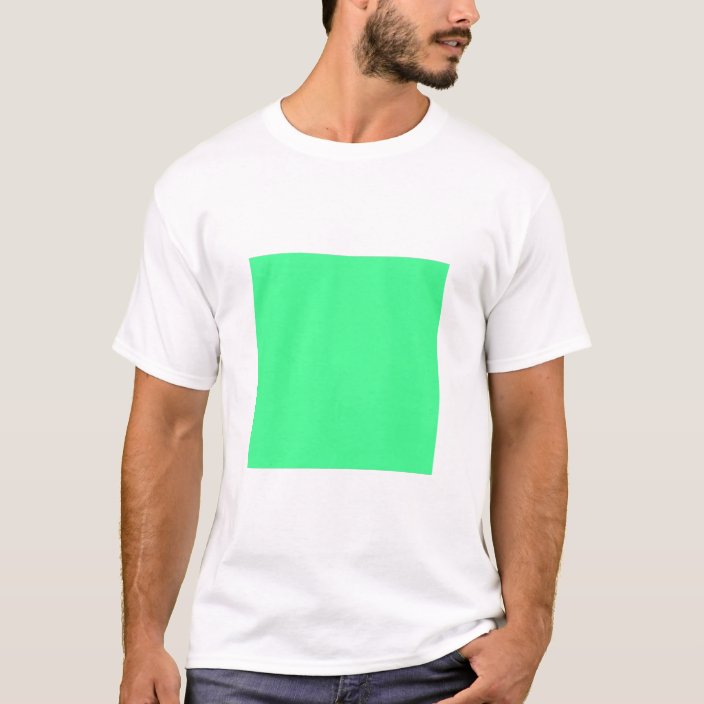 Simple Square - Mint Green T-Shirt | Zazzle.com