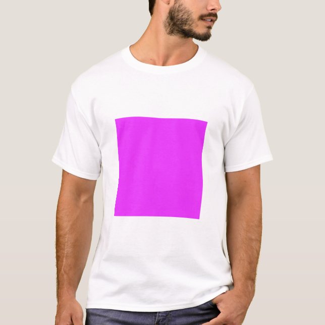 Simple Square - Neon Purple T-Shirt (Front)