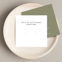 Simple Square Stud Earring Display Card