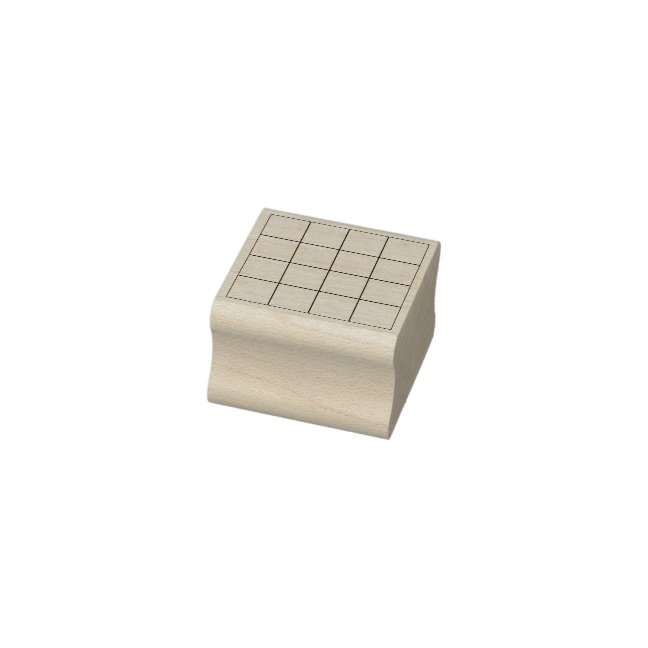 Simple Squares Blank Checkbox Plaid Grids Rubber Stamp