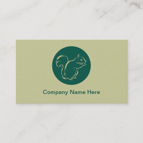 Simple Squirrel Business Cards