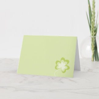 Simple St. Patrick's Day Shamrock Card