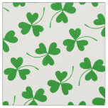 Simple St Patrick&#39;s Day Shamrock Pattern - Green Fabric