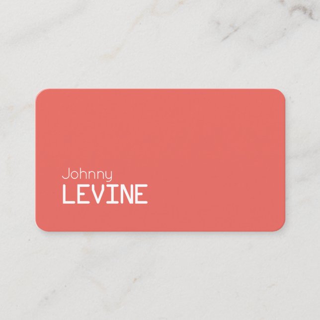 Simple stand out modern business card (Front)