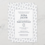 Simple Star of David Custom B'nai Bat Bar Mitzvah  Invitation<br><div class="desc">Perfect card to announce a bar mitzvah, bat mitzvah or other Jewish celebration! Hand made art for you! FULLY CUSTOMIZABLE! Click on “Personalize” above to edit the text. Click "edit using design tool" to adjust the fonts, colors and placements and to delete the back side design if you prefer. Also...</div>