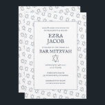 Simple Star of David Custom B'nai Bat Bar Mitzvah  Invitation<br><div class="desc">Perfect card to announce a bar mitzvah, bat mitzvah or other Jewish celebration! Hand made art for you! FULLY CUSTOMIZABLE! Click on “Personalize” above to edit the text. Click "edit using design tool" to adjust the fonts, colors and placements and to delete the back side design if you prefer. Also...</div>